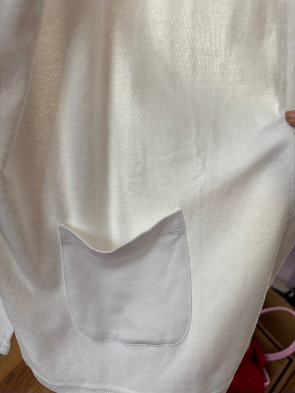 Blair Open-Front White Cardigan (Size 3XL) - Picture 4 of 5